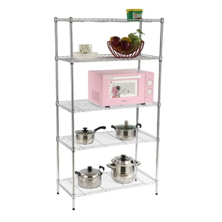 5 tier metal shelf wire rack zimtown 71 5 tier metal shelf wire rack zimtown 71